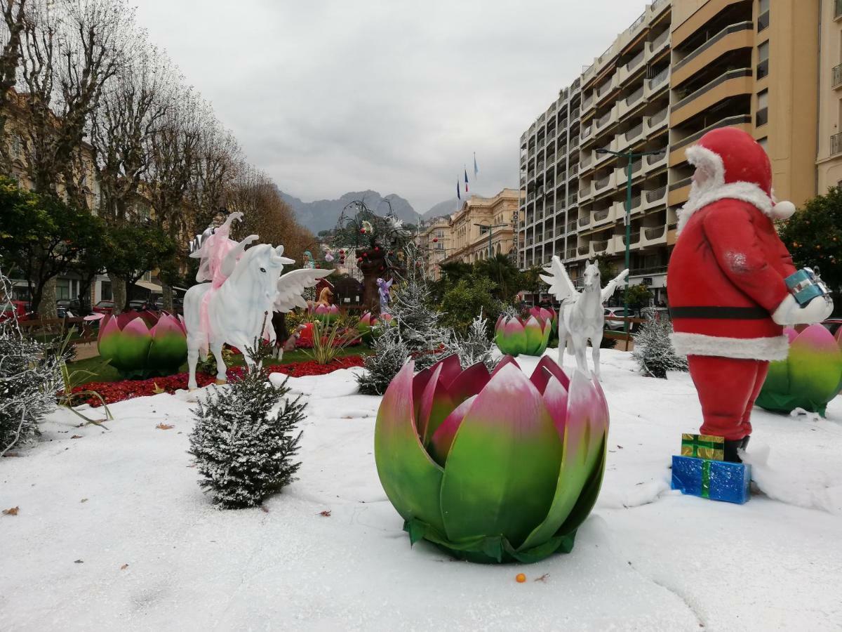 Appartement Le Cernuschi Rdc Menton Bagian luar foto